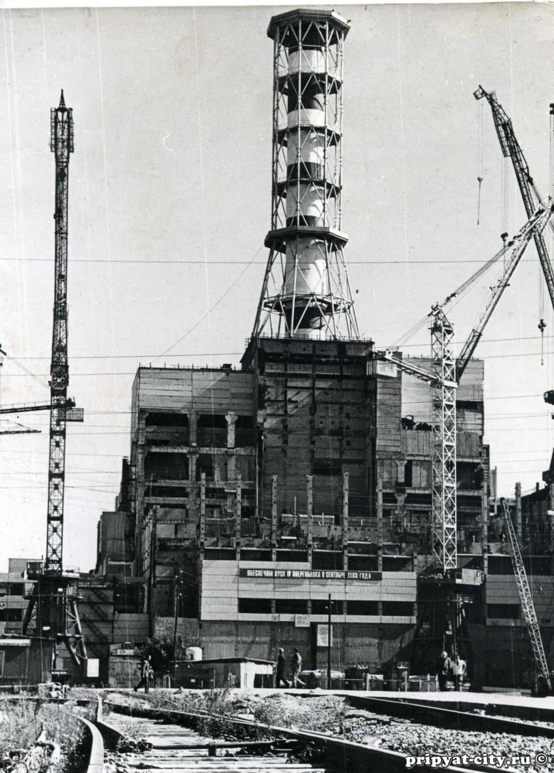 Il Disastro di Chernobyl Le foto La costruzione della centrale
