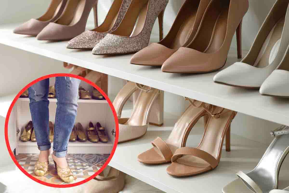 Idee salva spazio per mettere in ordine le scarpe