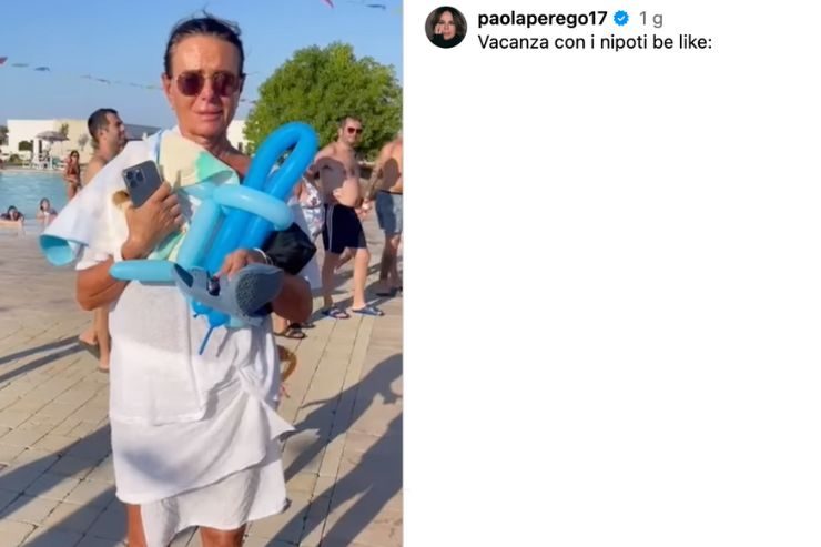 Paola Perego problemi in vacanza